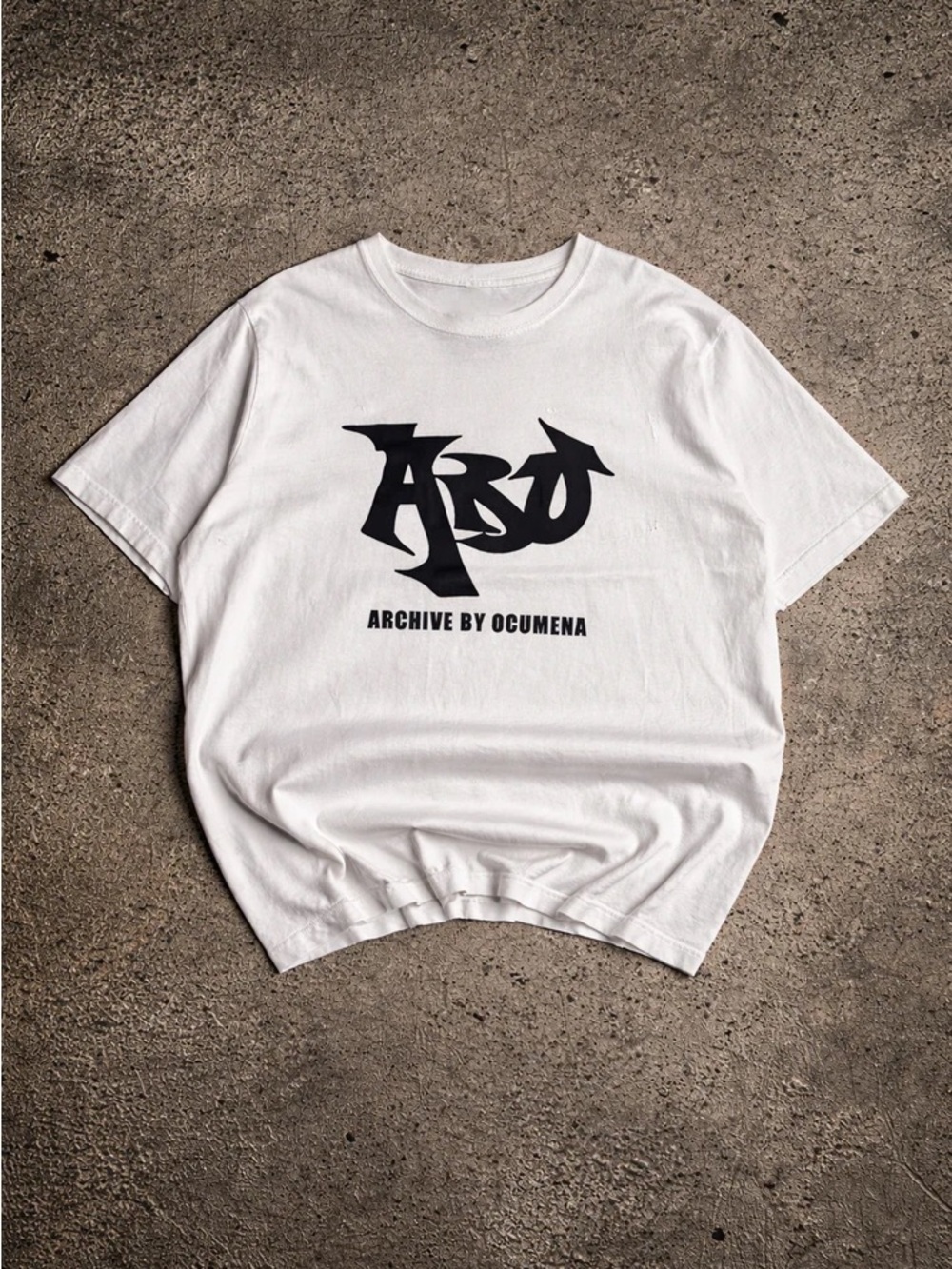 Archive By Ocumena White Graphic Tee
